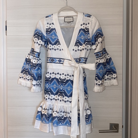 ALEXIS Cheryl Wrap Dress In Rich Embroidery Size Small NWOT - Picture 2 of 4